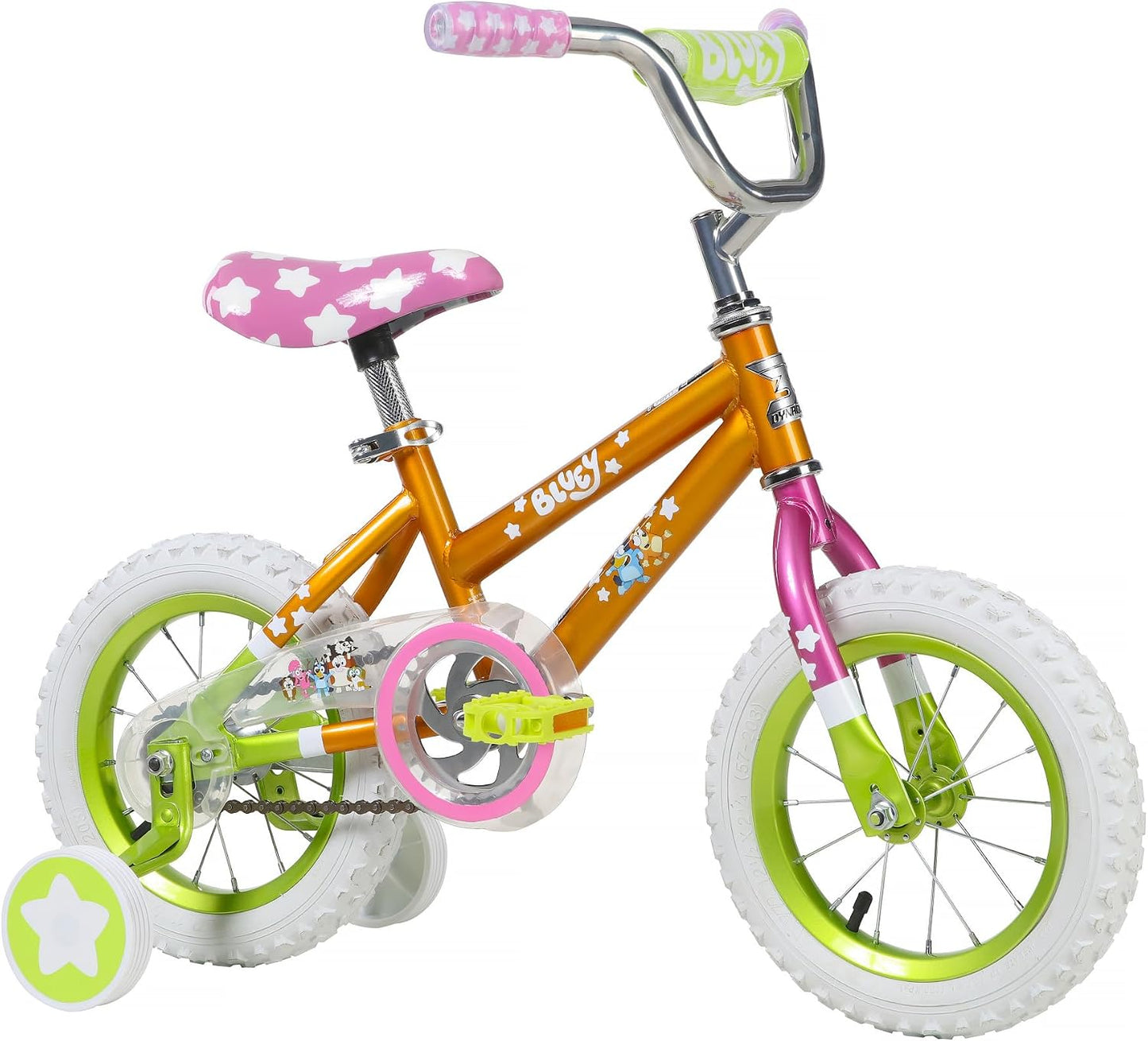 Bicicleta infantil de 12 pulgadas Bluey de Dynacraft para niños y n...