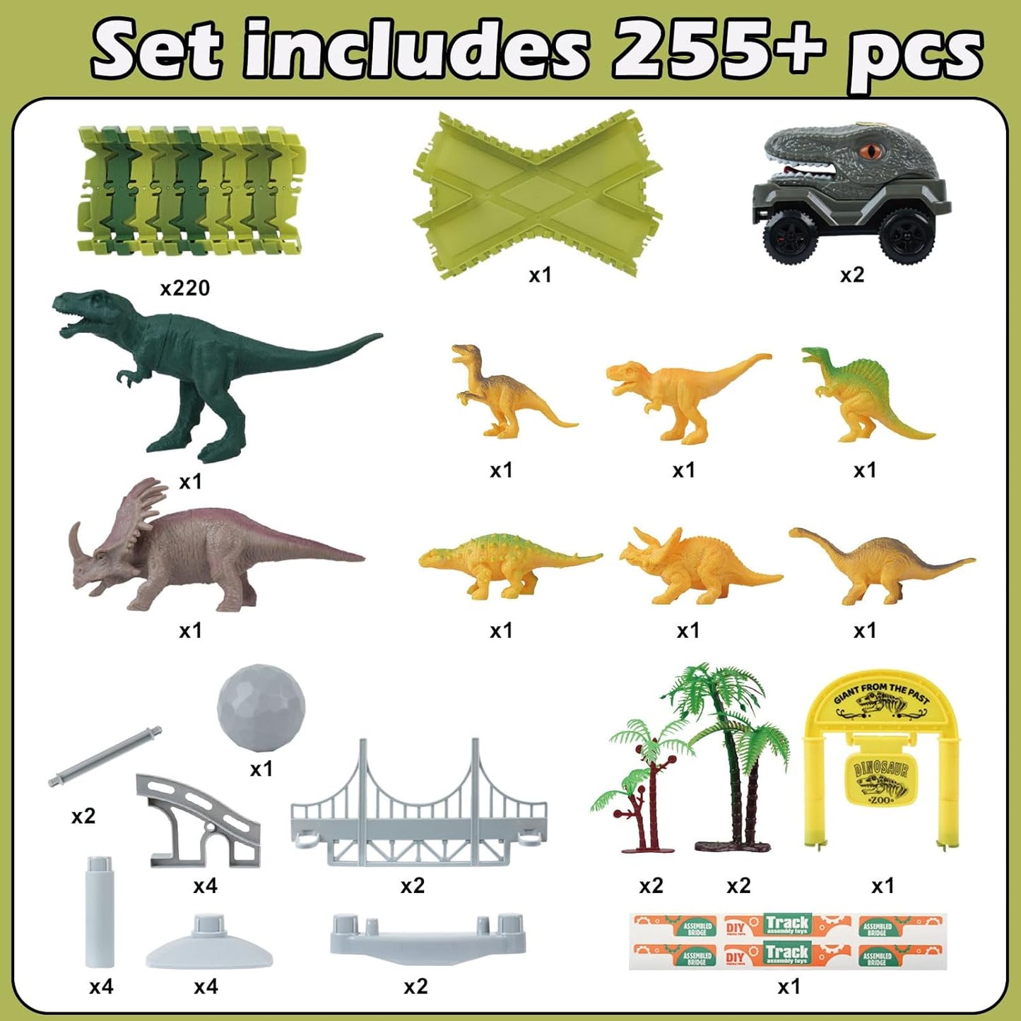 TGJH Juguetes de carreras de dinosaurios para niños, regalos de cum...