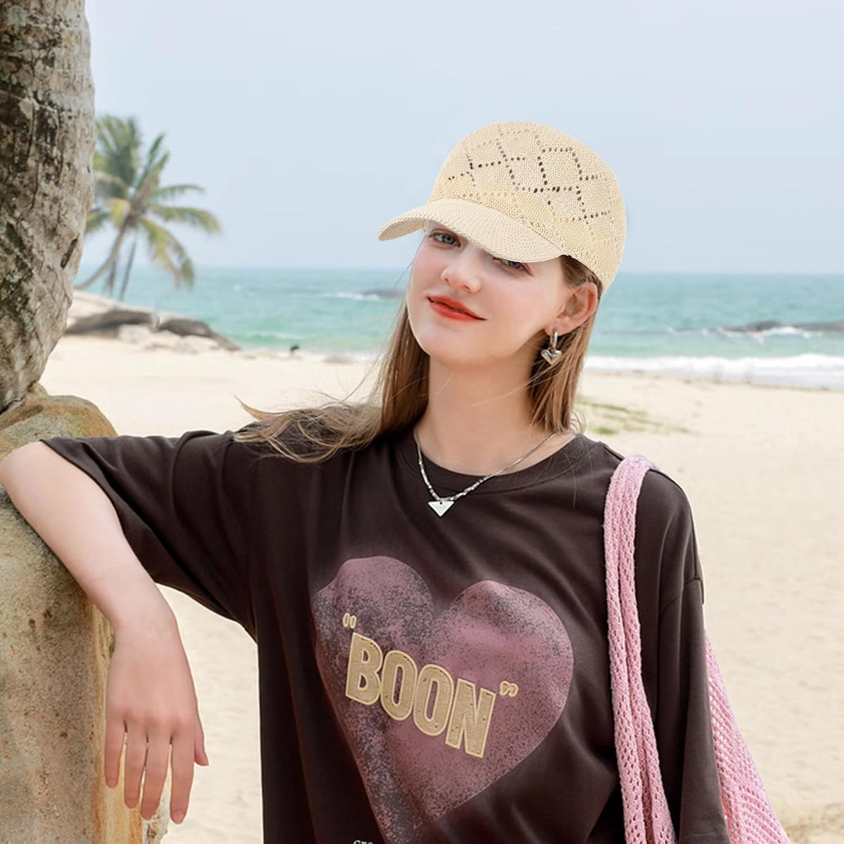 LABANCA Gorras de béisbol de malla para mujer, sombreros de camione...