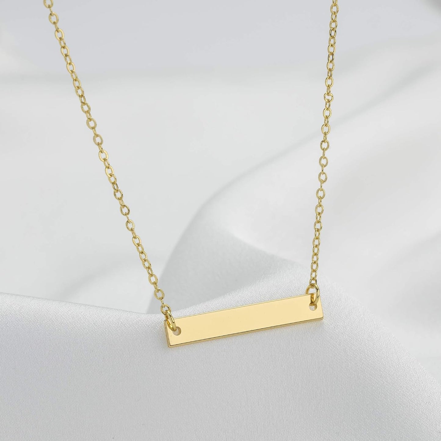 itianxi - Collar fino con dije de barra para mujer, disponible en d...