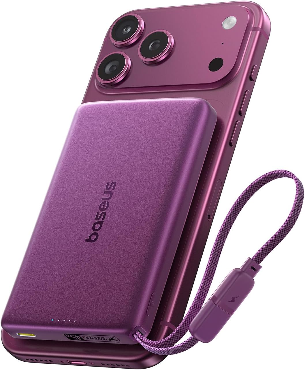 Baseus Picogo AM52 MagSafe Power Bank, Qi2.2 25W 10,000mAh cargador...