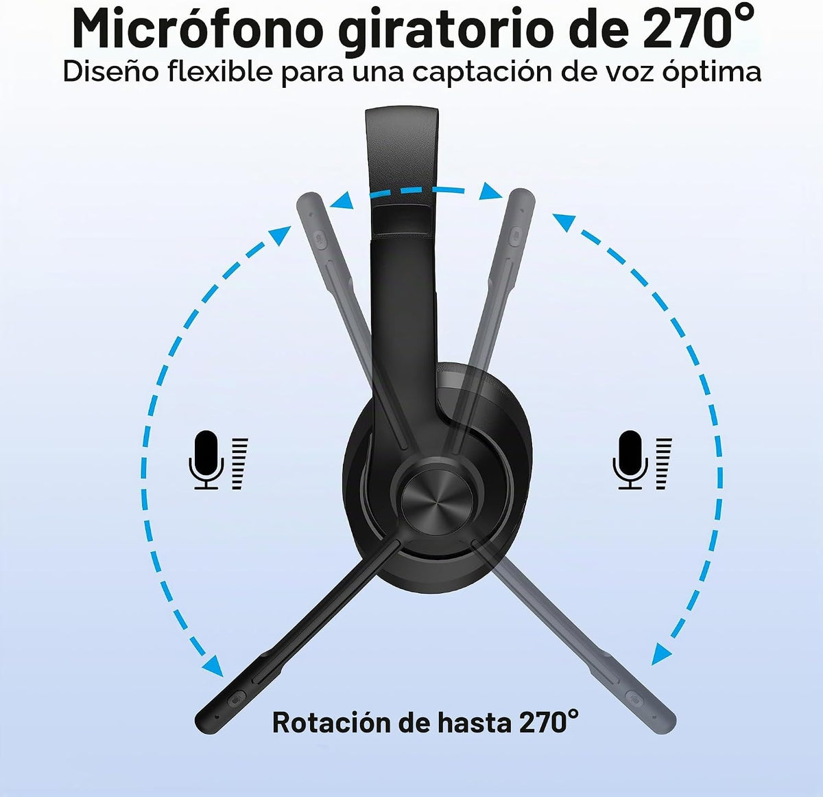 Auriculares inalámbricos AOC con micrófono para el trabajo, auricul...