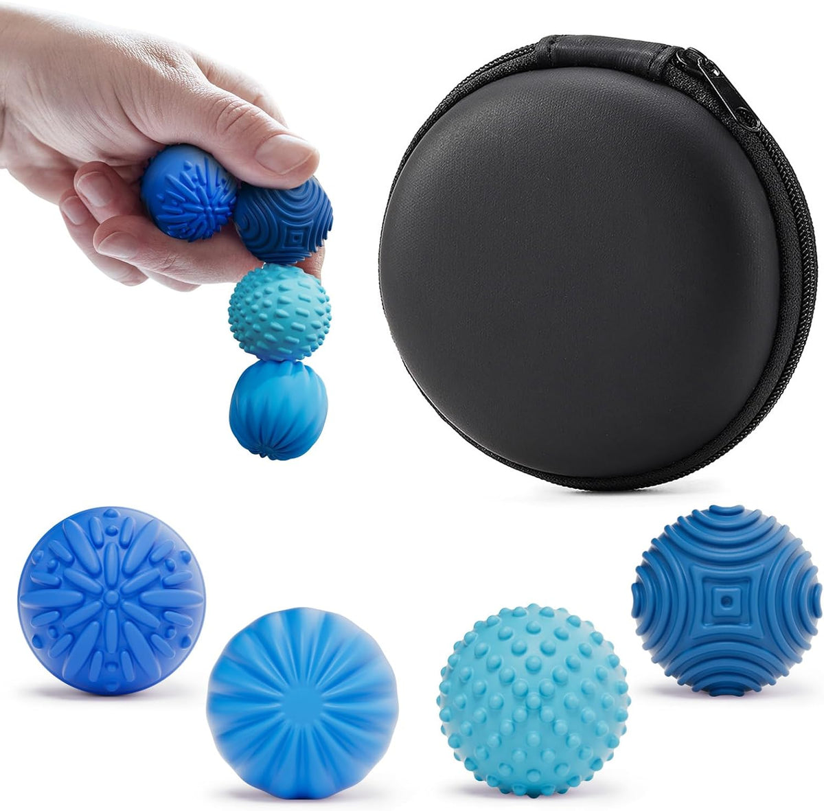 Bolas magnéticas de silicona luckdoor, juguetes antiestrés para adu...