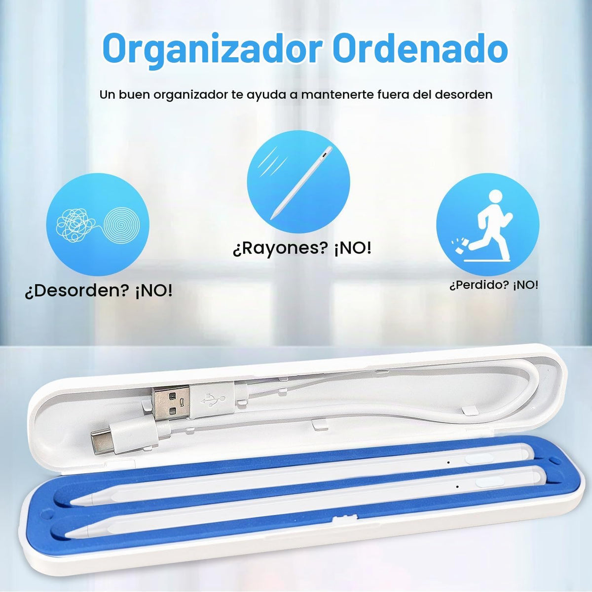 Paquete de 2 lápices capacitivos para iPad 2018-2026, lápiz de carg...
