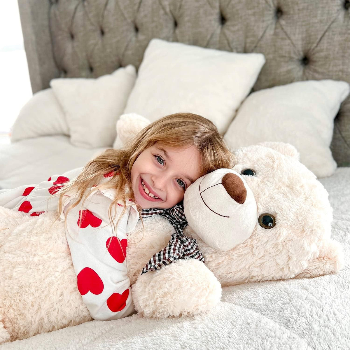 MaoGoLan Oso de peluche gigante grande de 4 pies, oso de peluche pa...