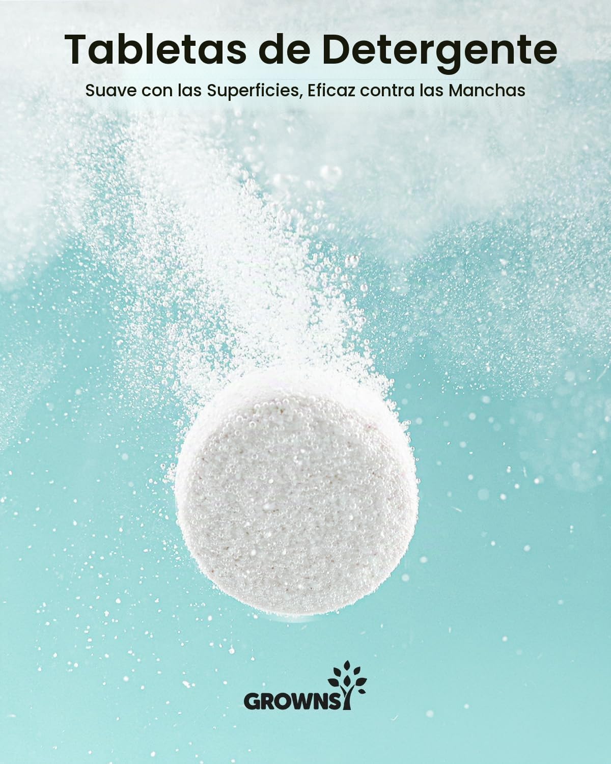 GROWNSY Comprimidos oficiales para lavar botellas de detergente 130...