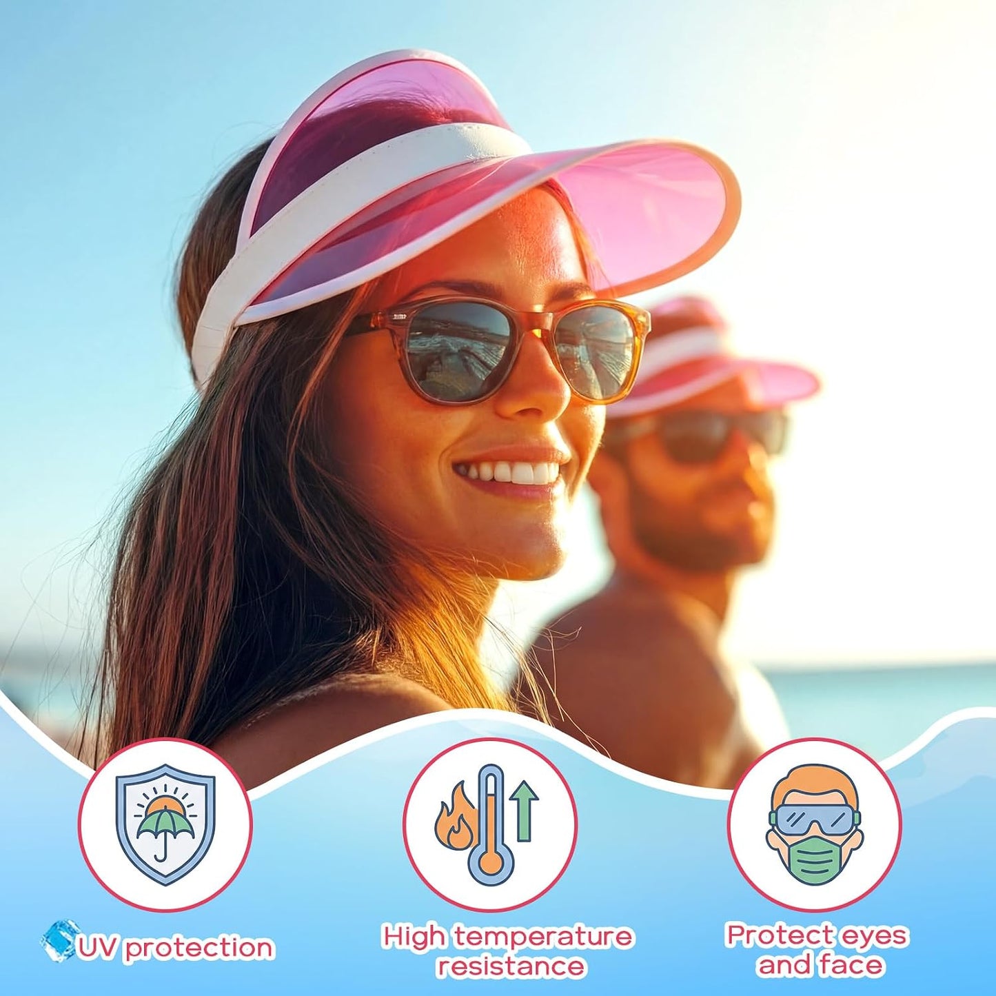 Tarpop Viseras de póquer, sombreros de casino a granel, visera de b...