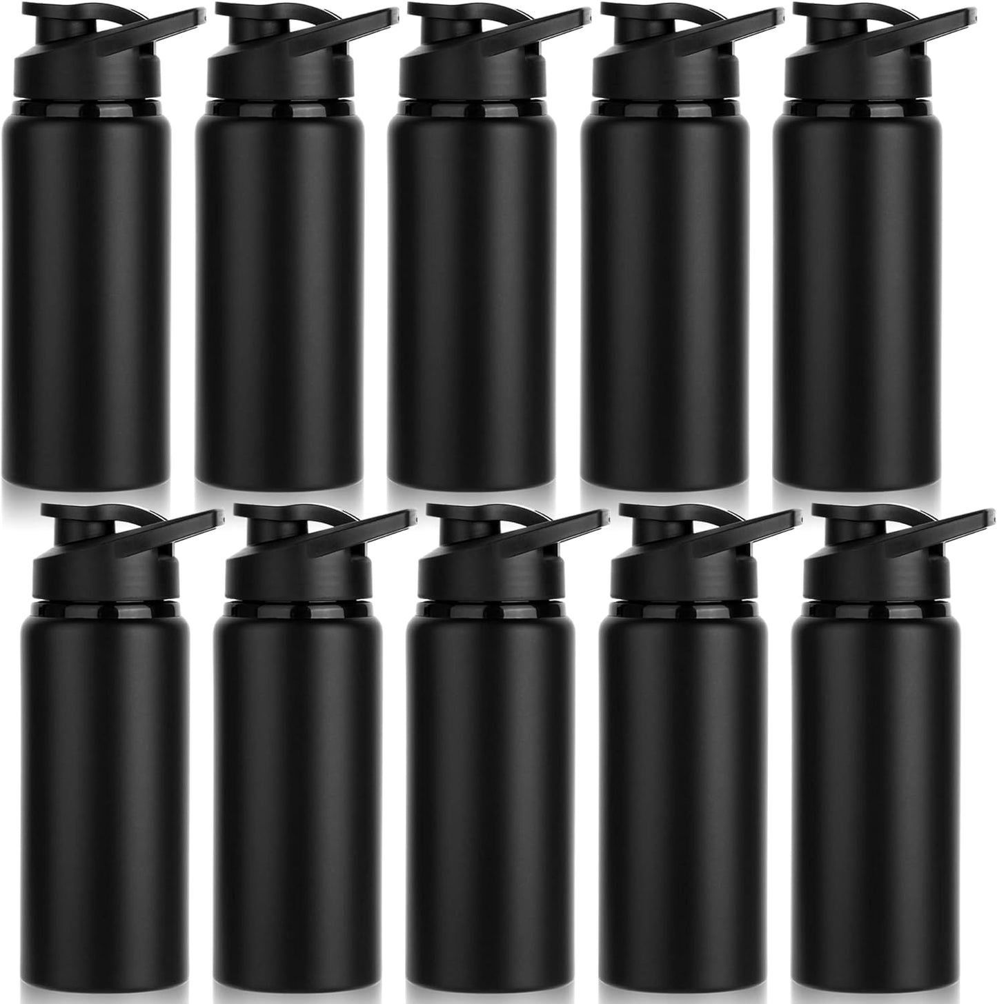 LYDTICK Paquete de 10 botellas de agua a granel, botella de agua de...