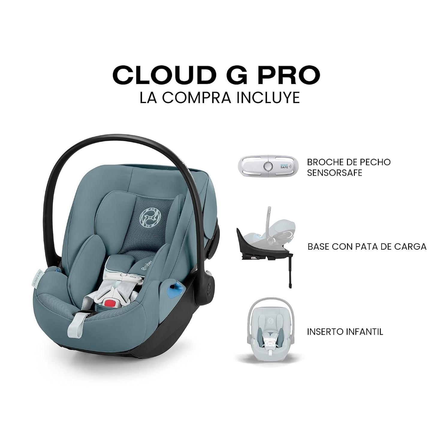 Cybex Cloud G Pro Asiento de coche para bebé y bebé con orientación...