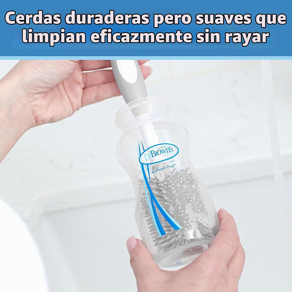 Dr. Brown's Soft Touch - Cepillo limpiador de pezones para bibe...