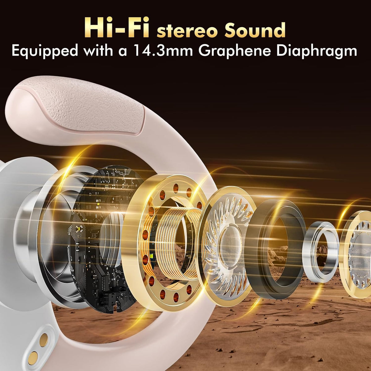 HAOYUYAN Auriculares inalámbricos, auriculares Bluetooth deportivos...