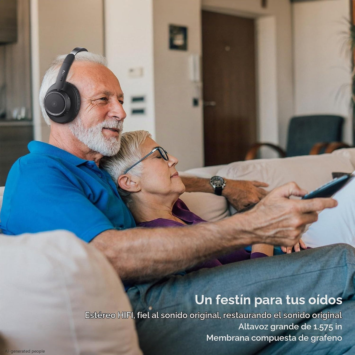 LEVN - Auriculares inalámbricos para ver TV, auriculares para TV in...