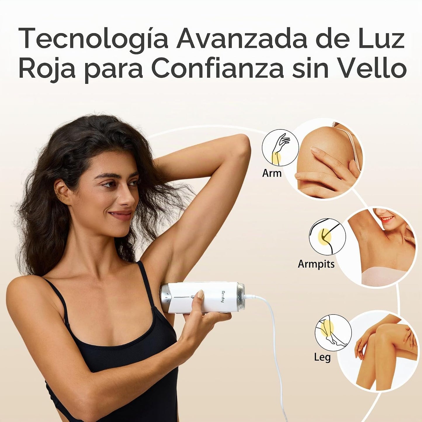 Dispositivo de depilación IPL de uso doméstico Amifiy con enfriamie...