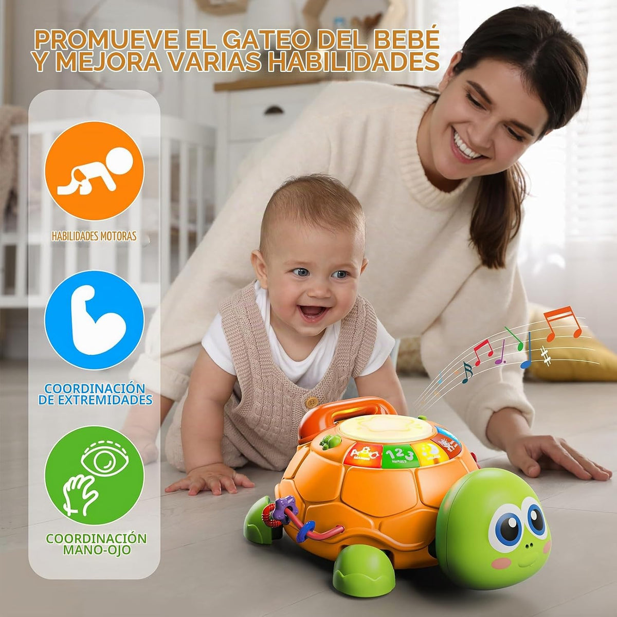 Letapapa Juguetes para bebés de 6 a 12 meses, juguetes musicales de...