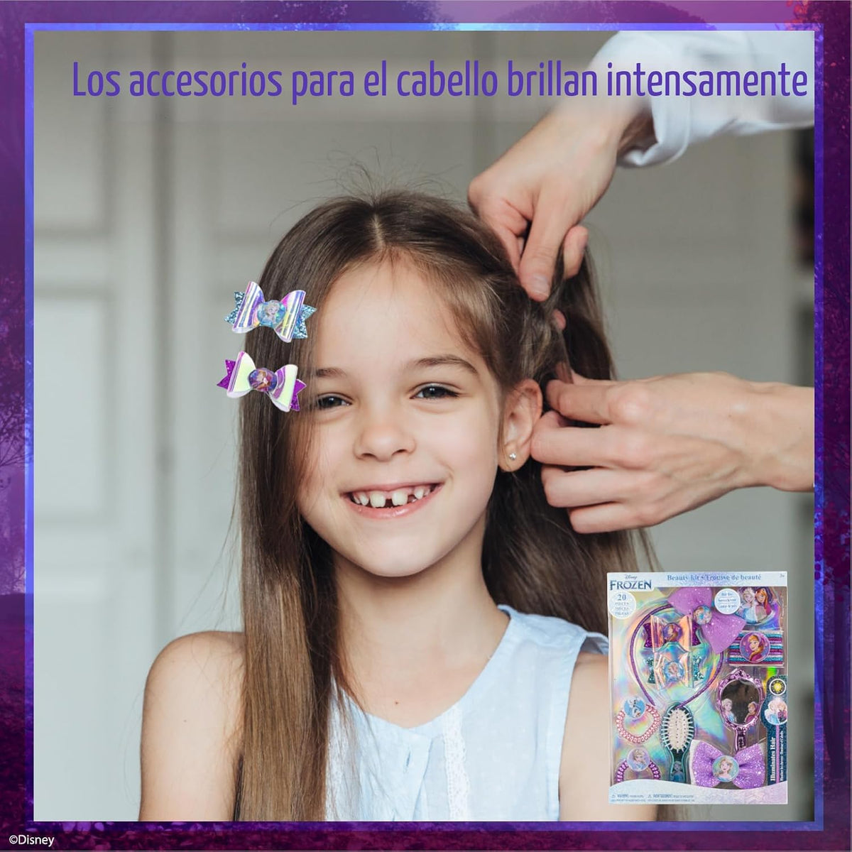 El juego de accesorios para el cabello de Disney Frozen 2 incluye c...