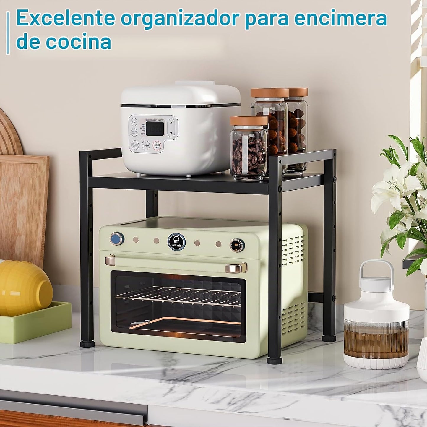 Estantes de almacenamiento de metal de 17.3 pulgadas, estanterías r...