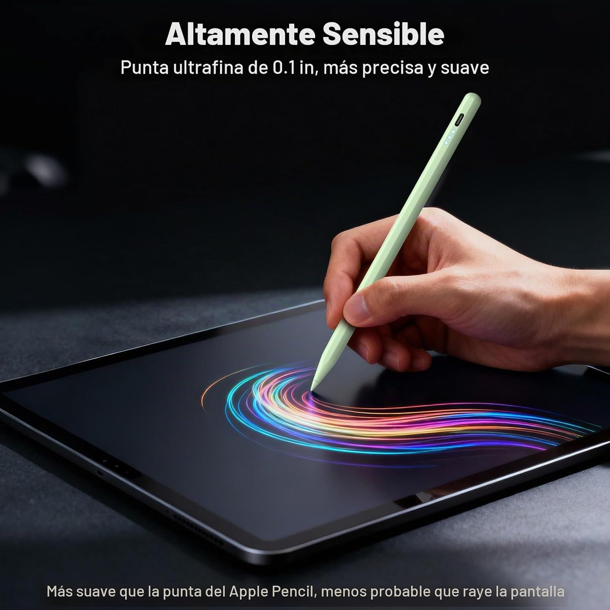 Lápiz óptico para iPad, carga rápida de 13 minutos para Apple iPad...