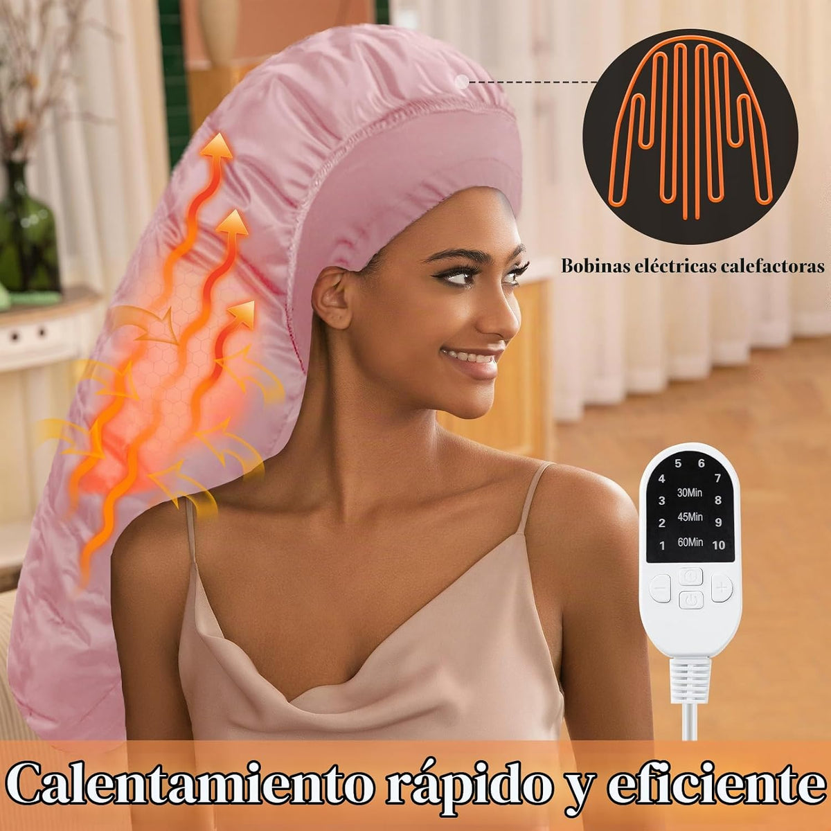 Gorro térmico para acondicionamiento profundo, vaporizador para cab...