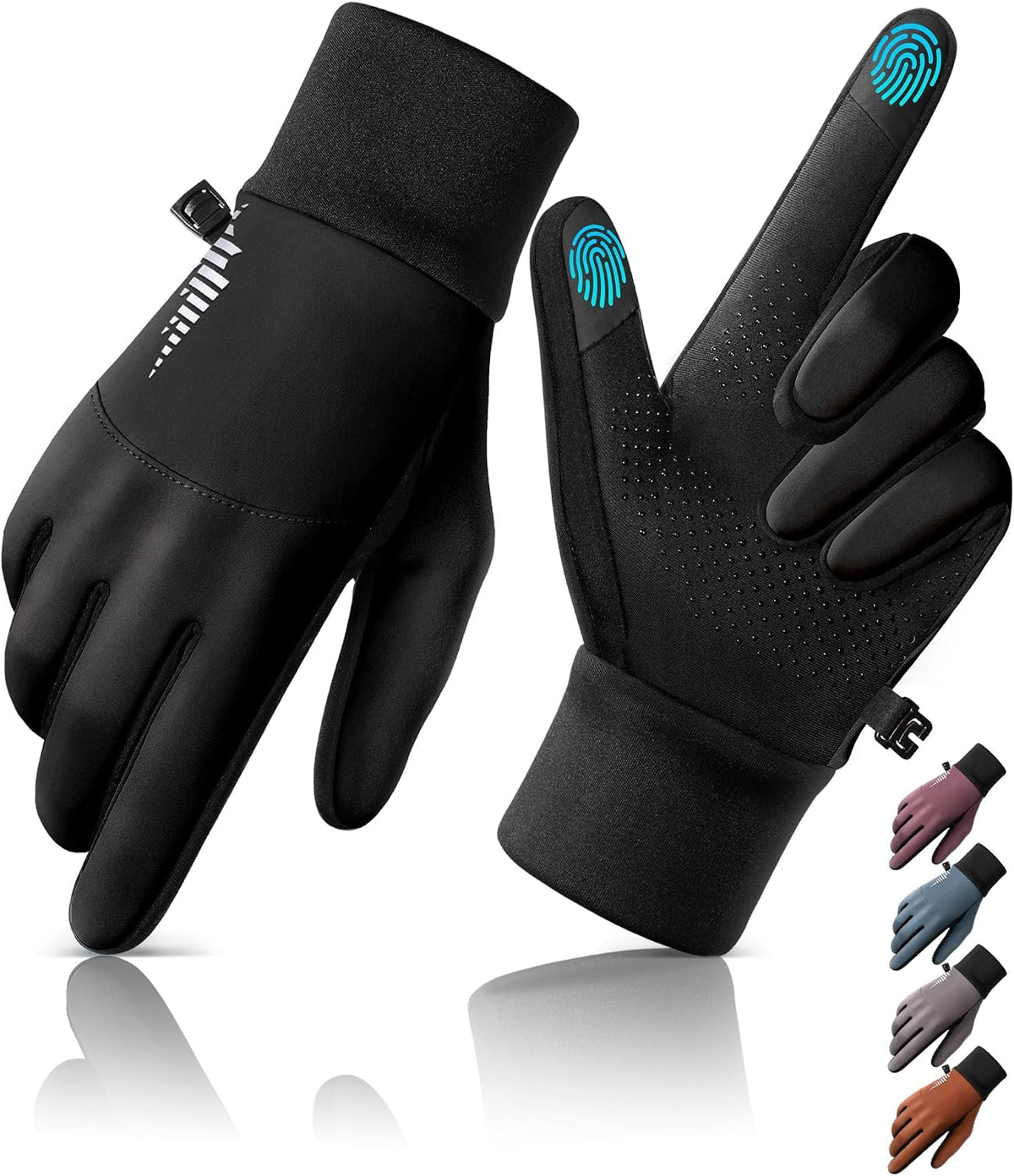 Rivmount - Guantes de invierno resistentes al agua con pantalla tác...