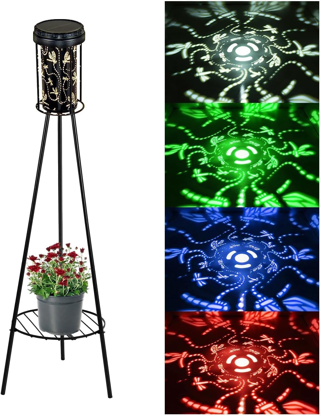 SendaLife Luces solares con soporte para plantas, 1 paquete, IP44 i...