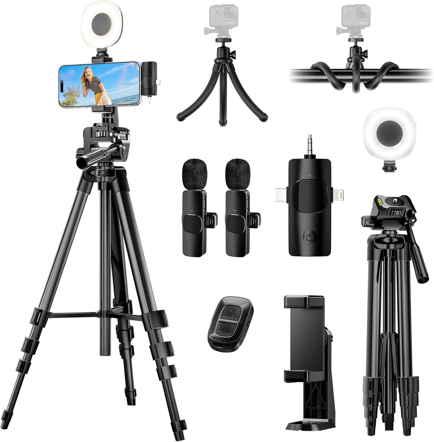 UBeesize Kit de inicio de YouTube para iPhone\/Android, kit de inic...