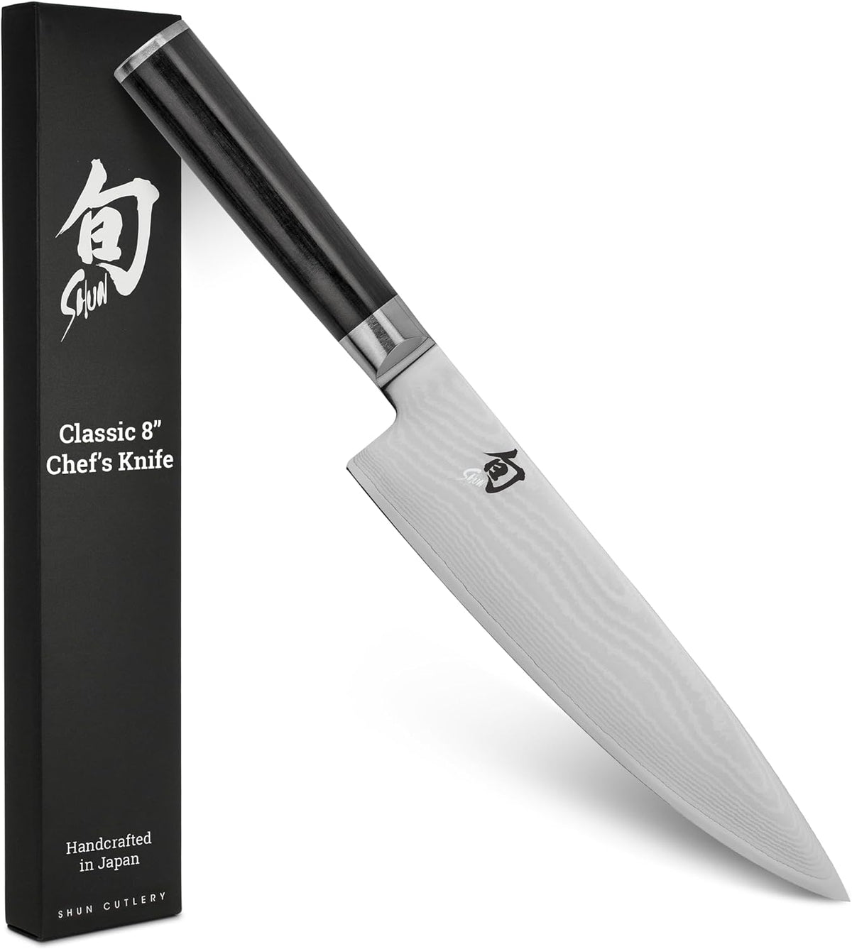 Shun cuchillo clásico para chef, 8 pulgadas, Negro | Cuchillo de co...