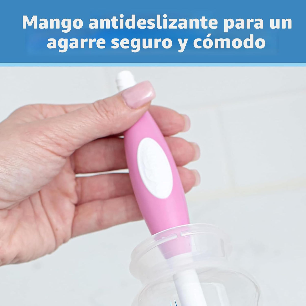 Dr. Brown's Cepillo de limpieza de biberones suave sin rayones...