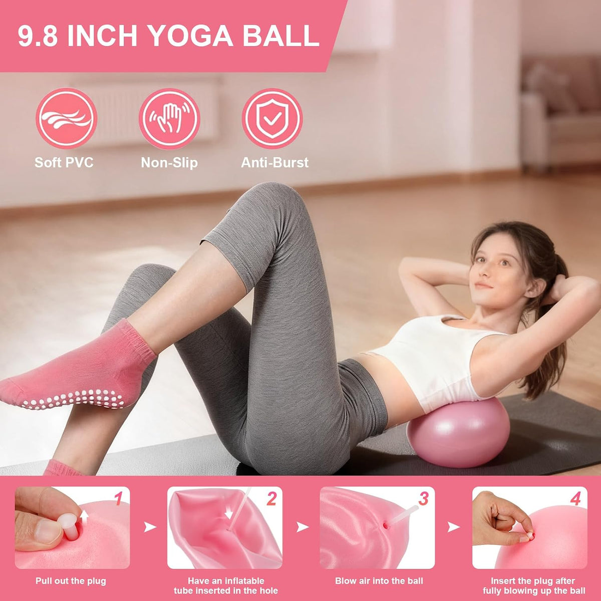 Kit de Pilates para el Hogar para Mujeres - Set de 14 Piezas de Equ...