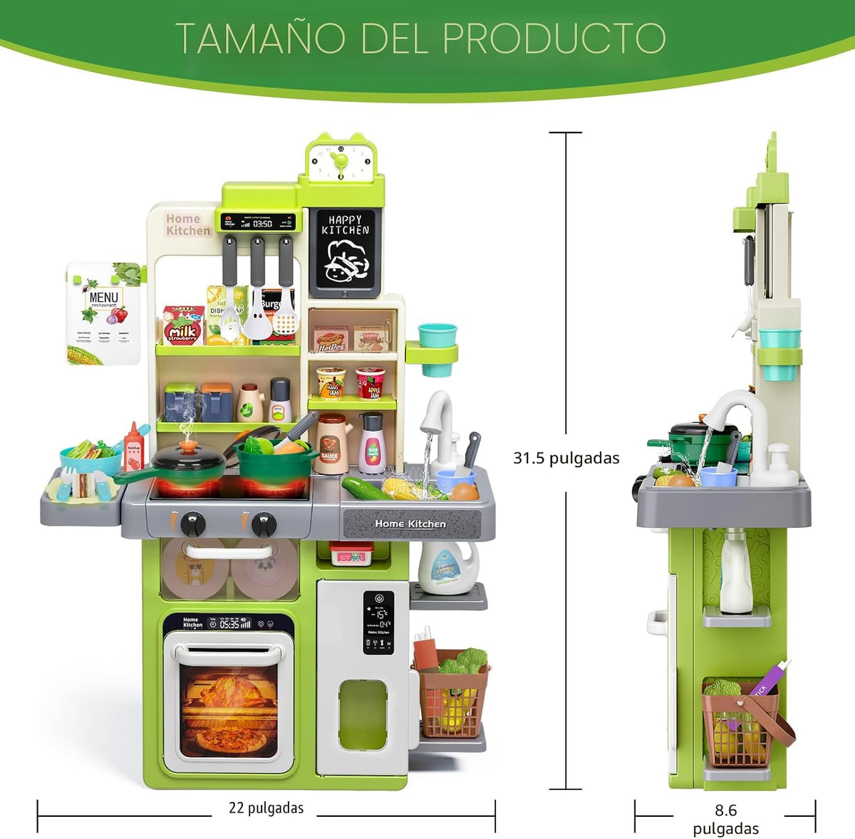 Juego de cocina para niños, juego de cocina para niños pequeños con...
