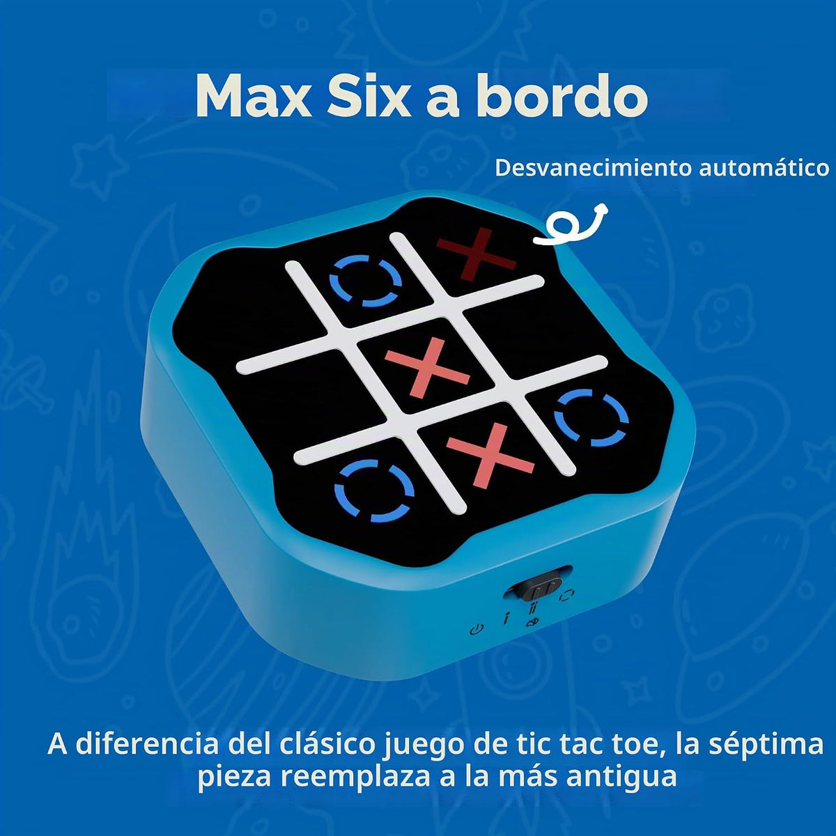 MASSRT Juego electrónico 3 en 1 de Tic Tac Toe, Juego digital de Ti...