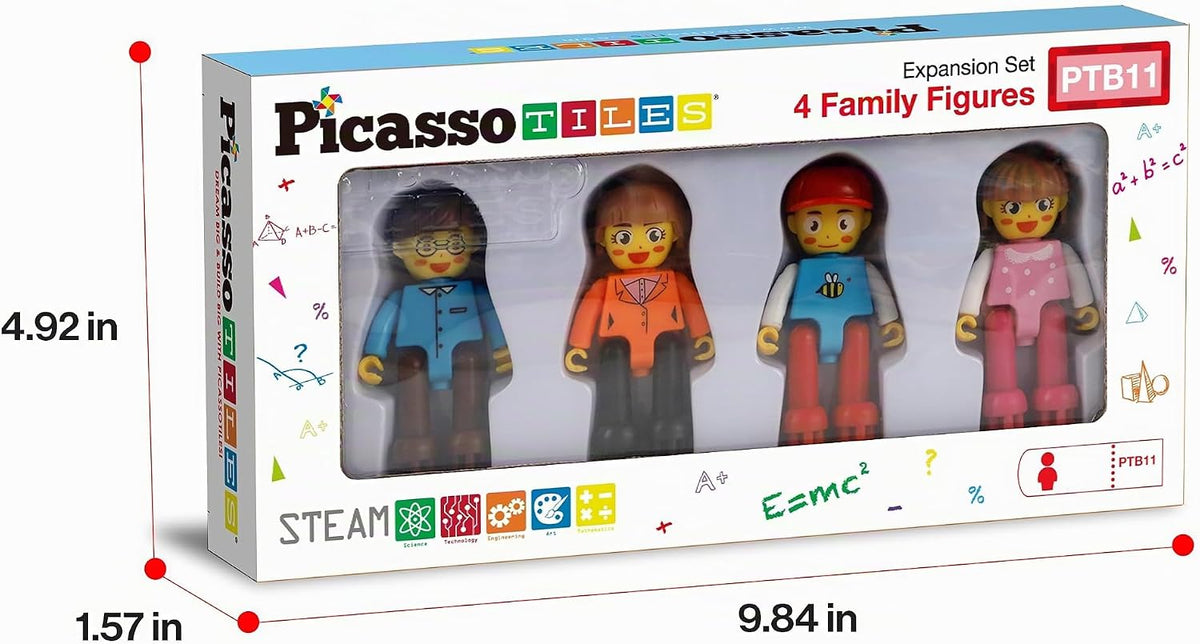 Picasso Toys Bloques de Erizo 4 Figuras de Personajes de Acción Fam...