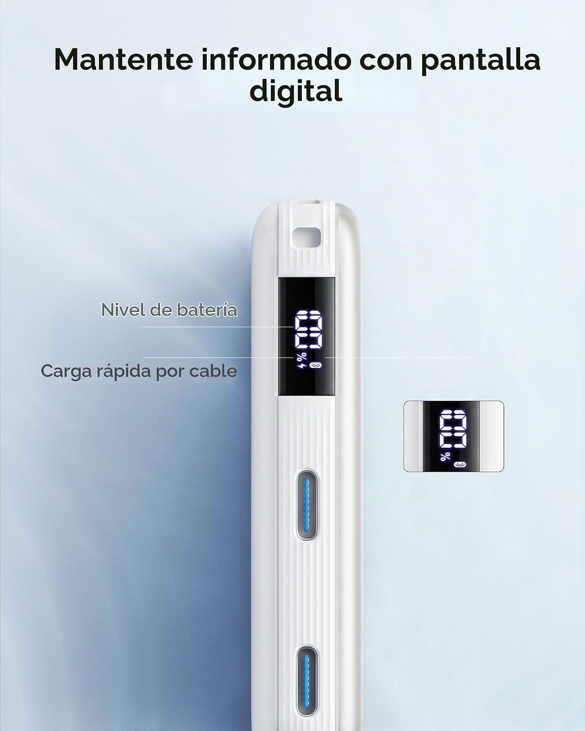 INIU Banco de energía más delgado para MagSafe, 10000 mAh Qi2.2 cer...