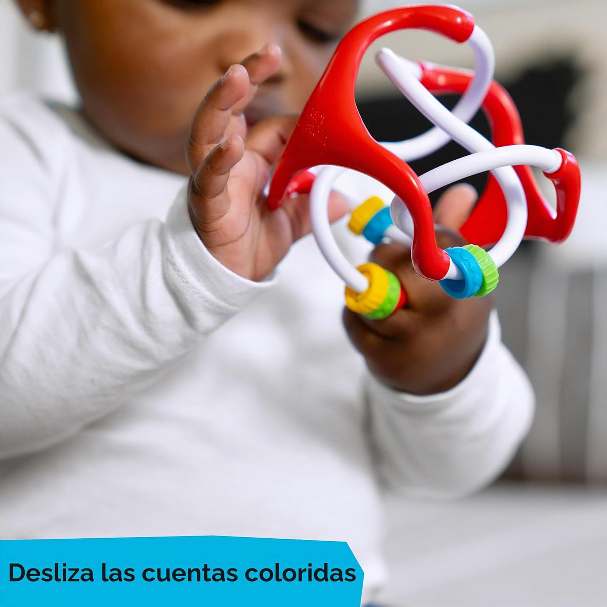 Baby Einstein Bola sensorial de deslizar y girar, juguete multisens...