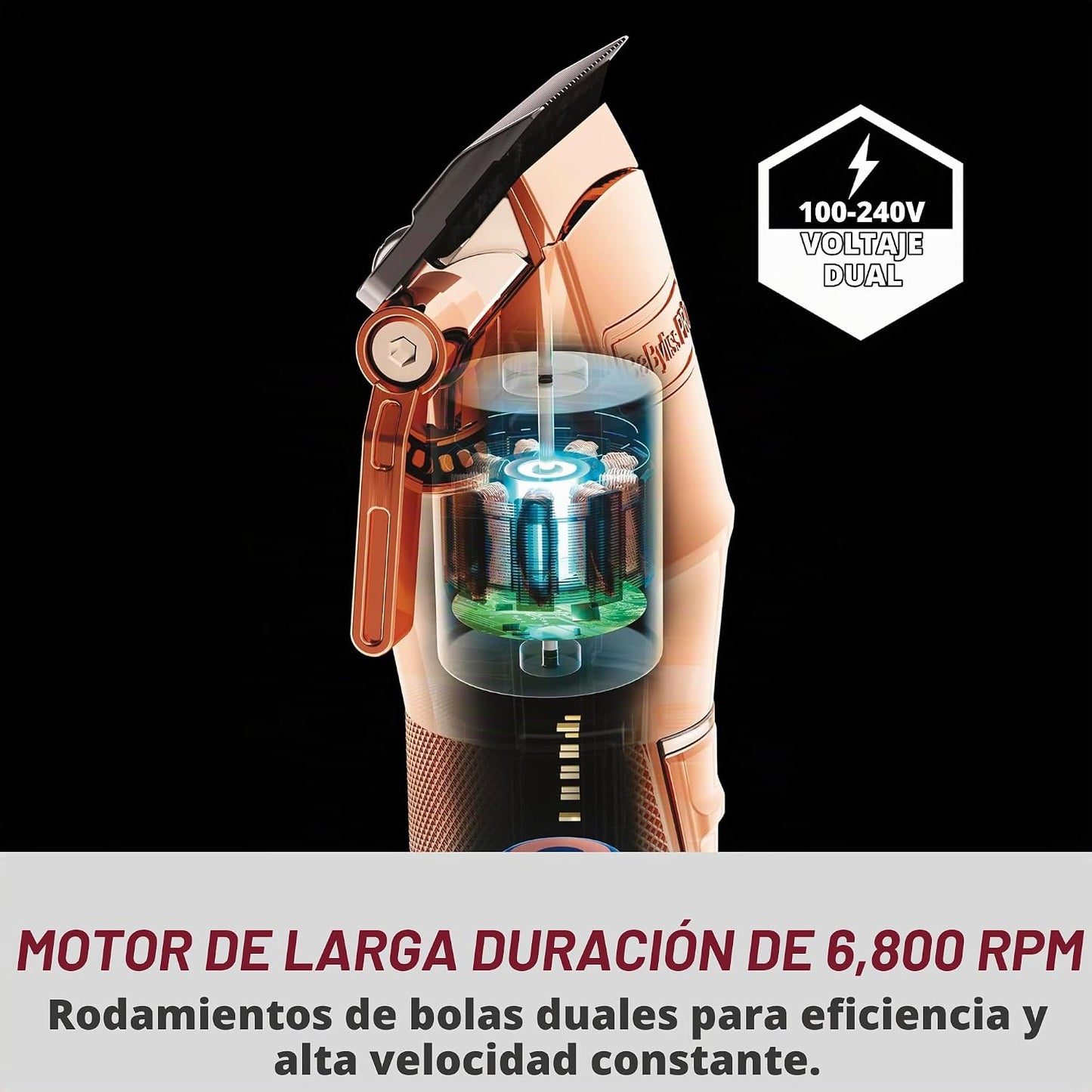 BaBylissPRO FX+ - Cortapelos profesionales para barba para hombres,...