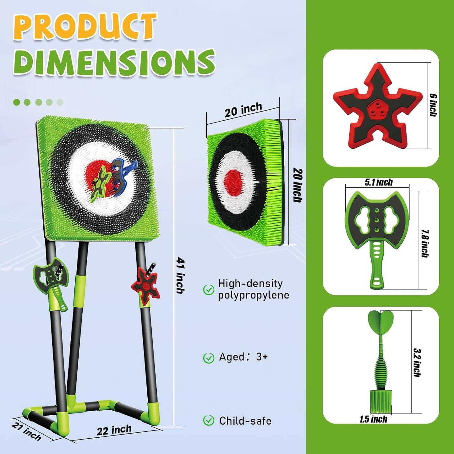 Juego de lanzamiento de hacha para patio trasero \u2013 Kit de tiro...