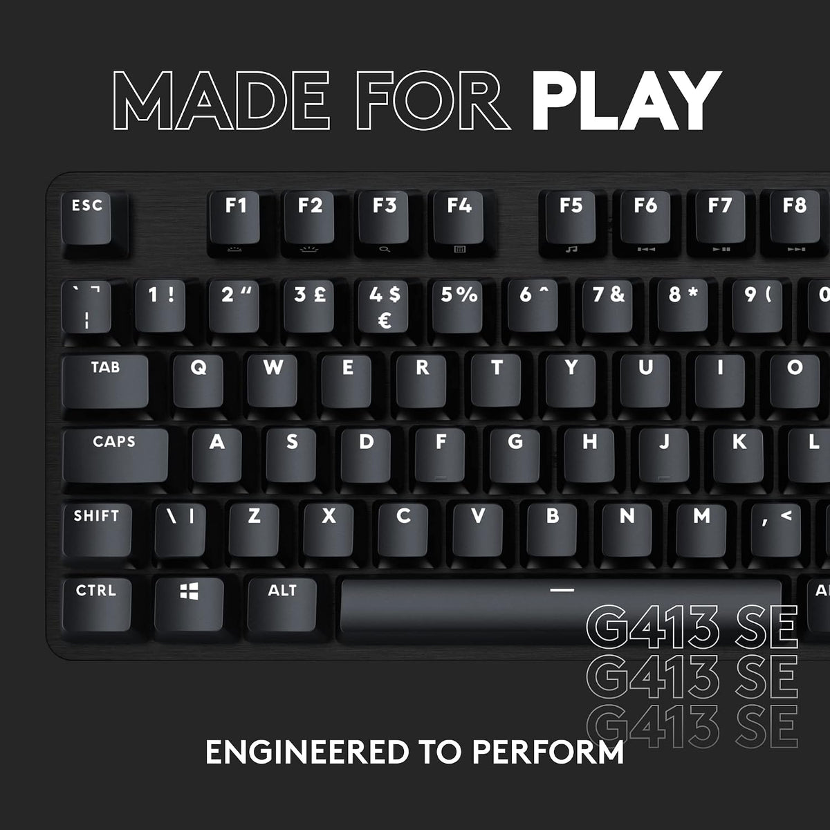 Logitech G413 SE Teclado mecánico para juegos de tamaño completo, c...