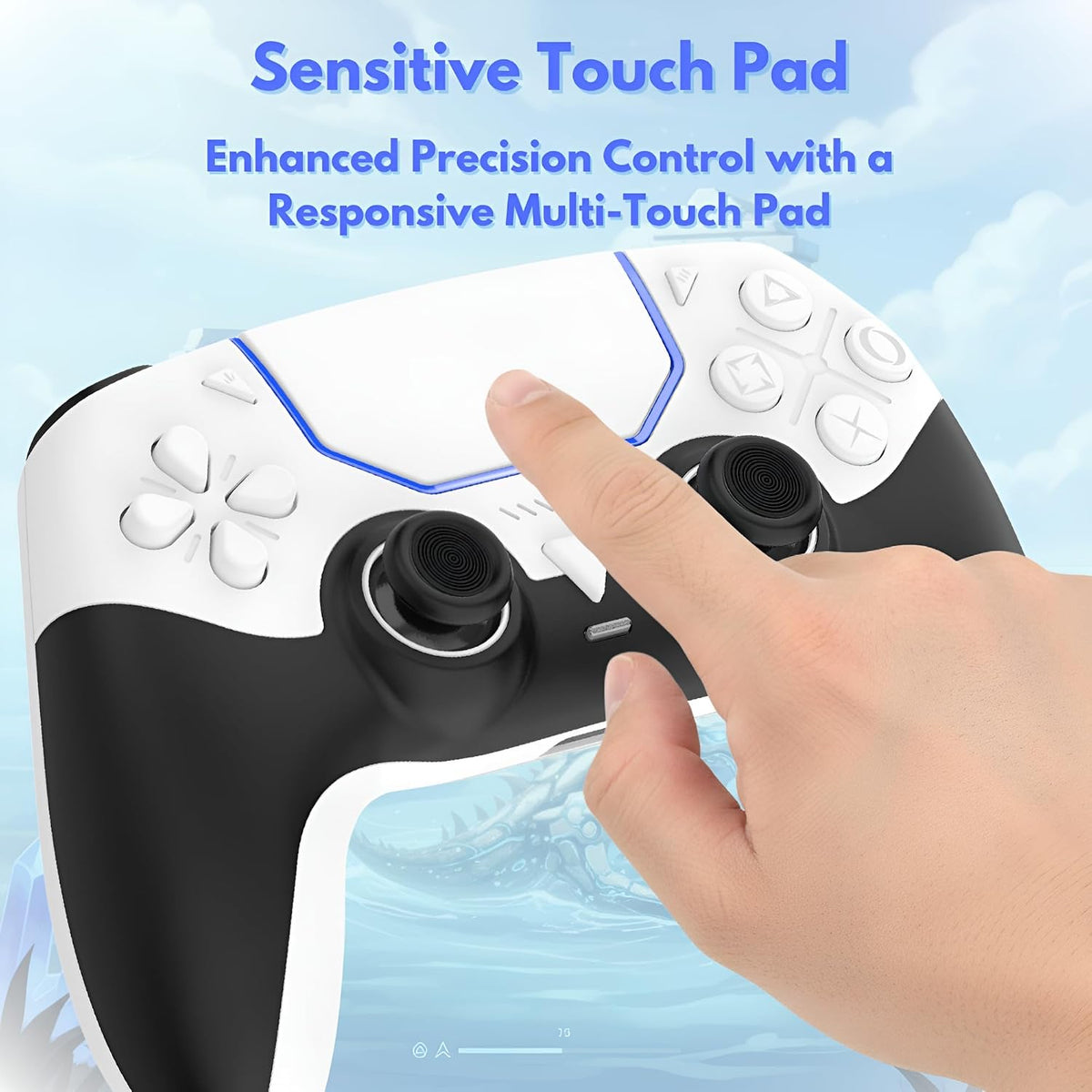 Mando inalámbrico GioMay Pro compatible con joysticks de efecto Hal...