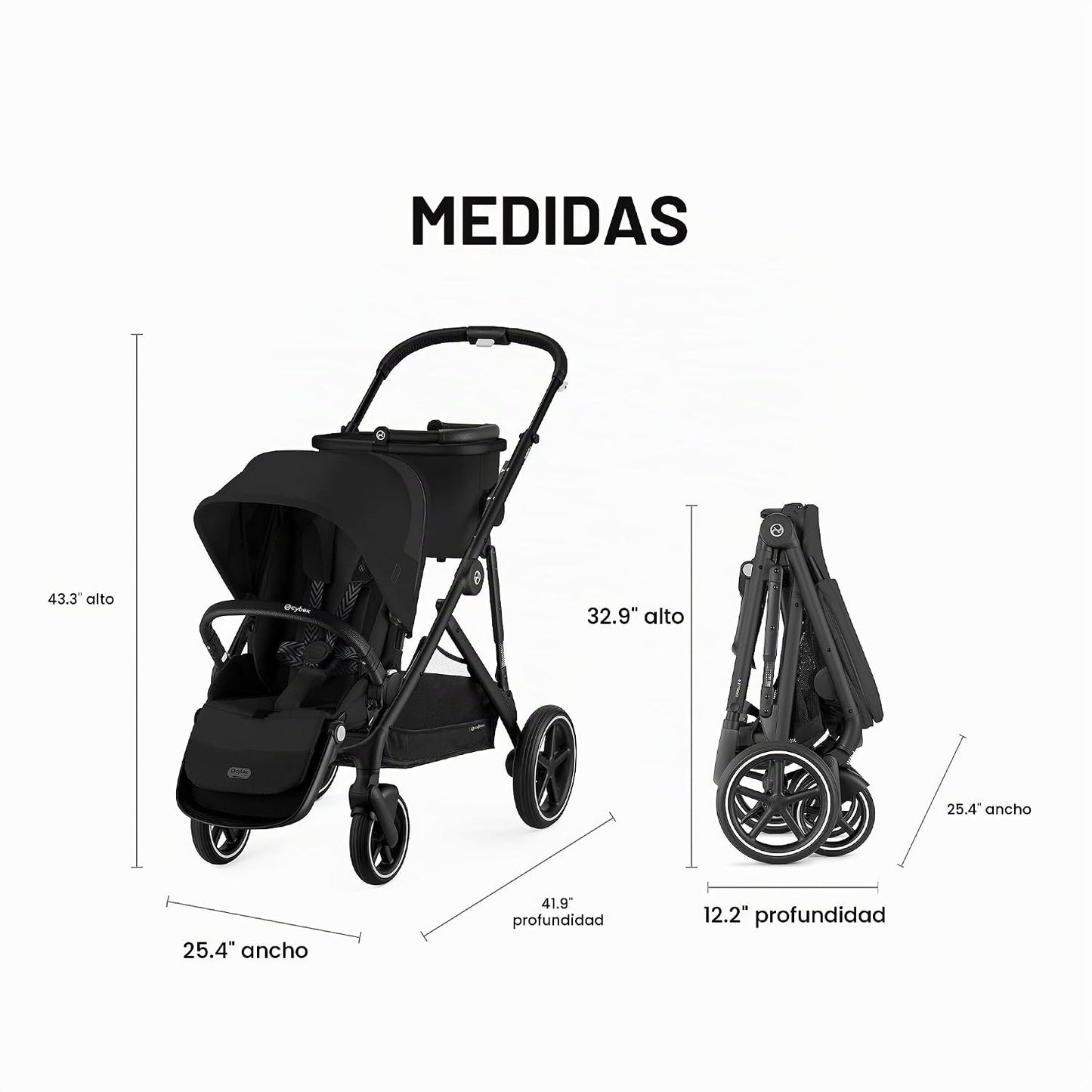 Cybex Gazelle S - Cochecito todo en uno para niños y bebés con más...