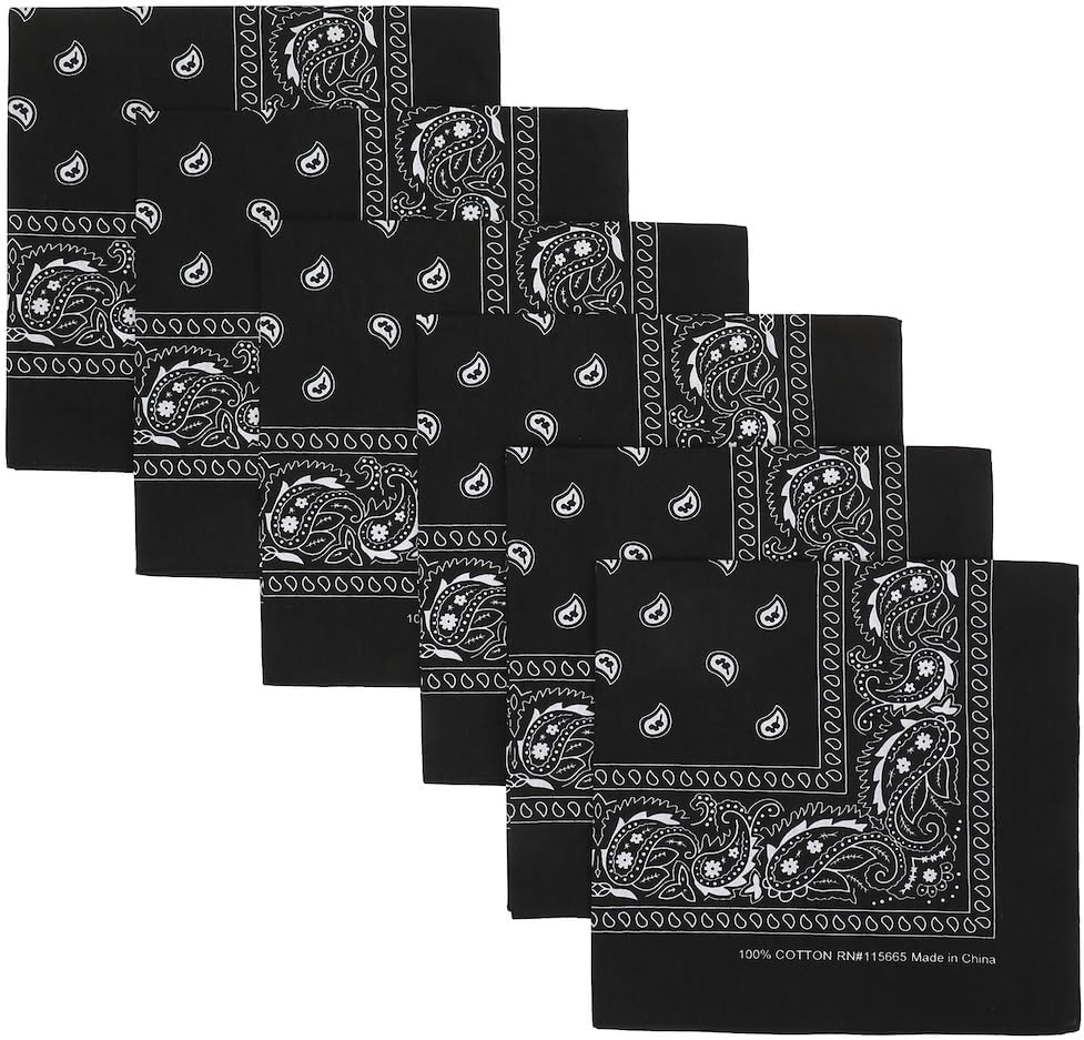Bioworld Juego de pañuelos ligeros multicolores de 22.0 x 22.0 in (...