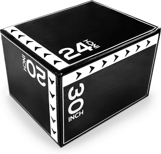 BalanceFrom Caja de salto pliométrica de espuma 3 en 1 para gimnasi...