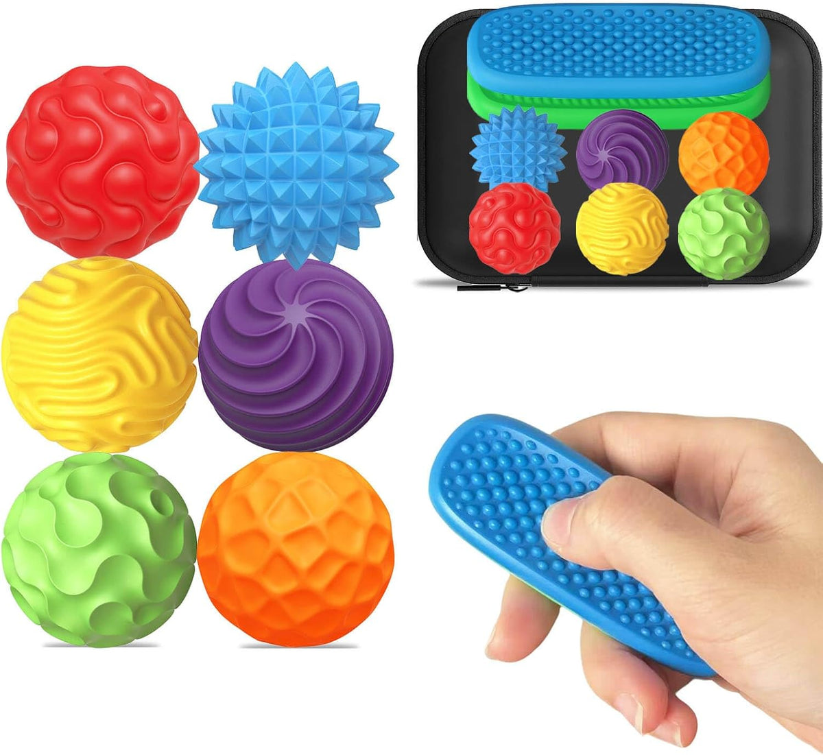 Juguetes Fidget de Silicona con Bolas Magnéticas y Piedras Sensoria...