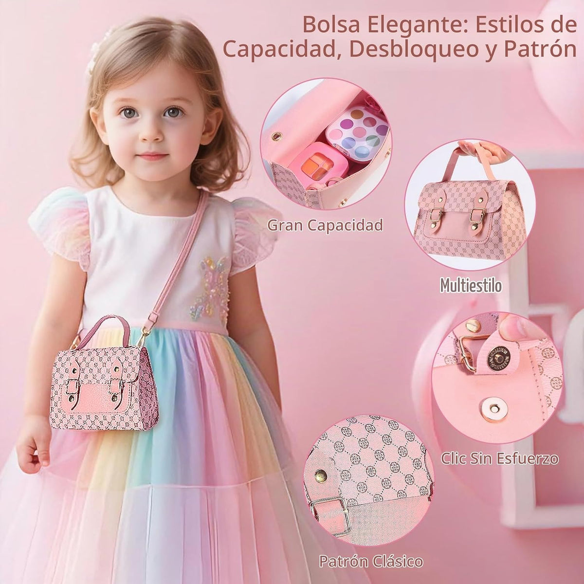 Juego de maquillaje para niños de 3 a 5 años, maquillaje falso para...
