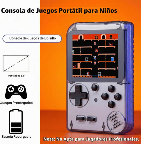 Consola de juegos portátil para niños precargada 400 juegos clásico...