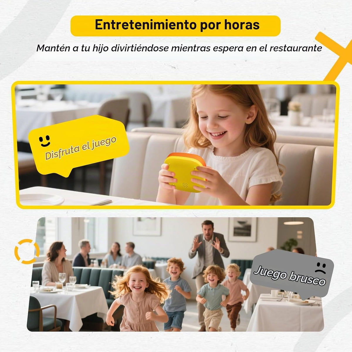 BearHonie Juego de mesa Tic Tac Toe 4 en 1 portátil electrónico de...