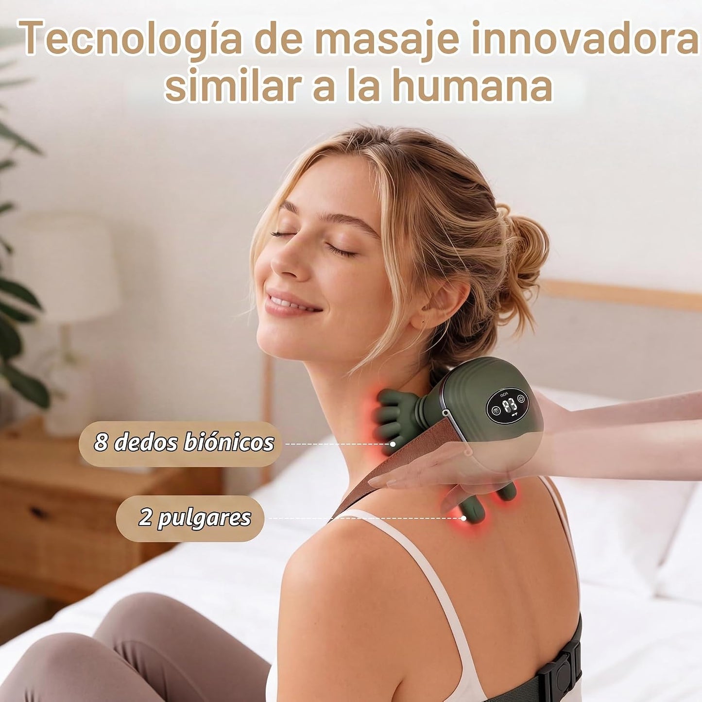 noxen Masajeador de cuello inalámbrico mejorado con control remoto...