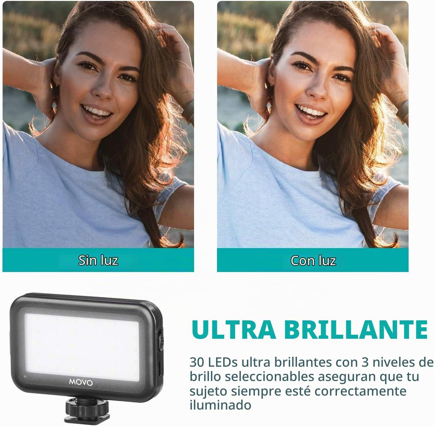 Kit de vlogging Movo iVlogger para iPhone - Compatible con Lightnin...