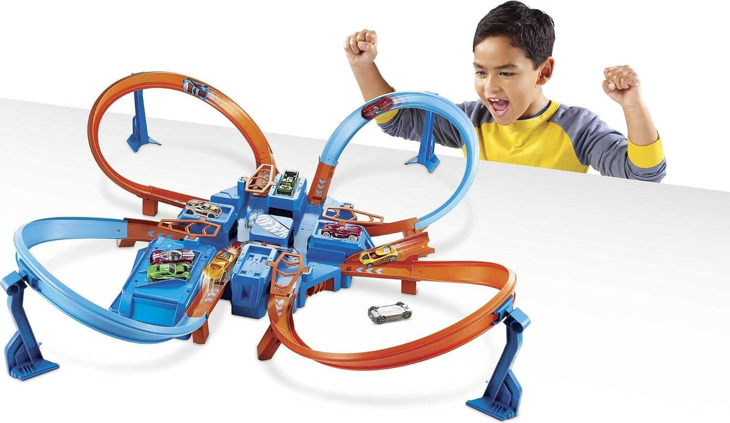 ¡Acción de choque definitiva de Hot Wheels con el Criss Cross Crash...