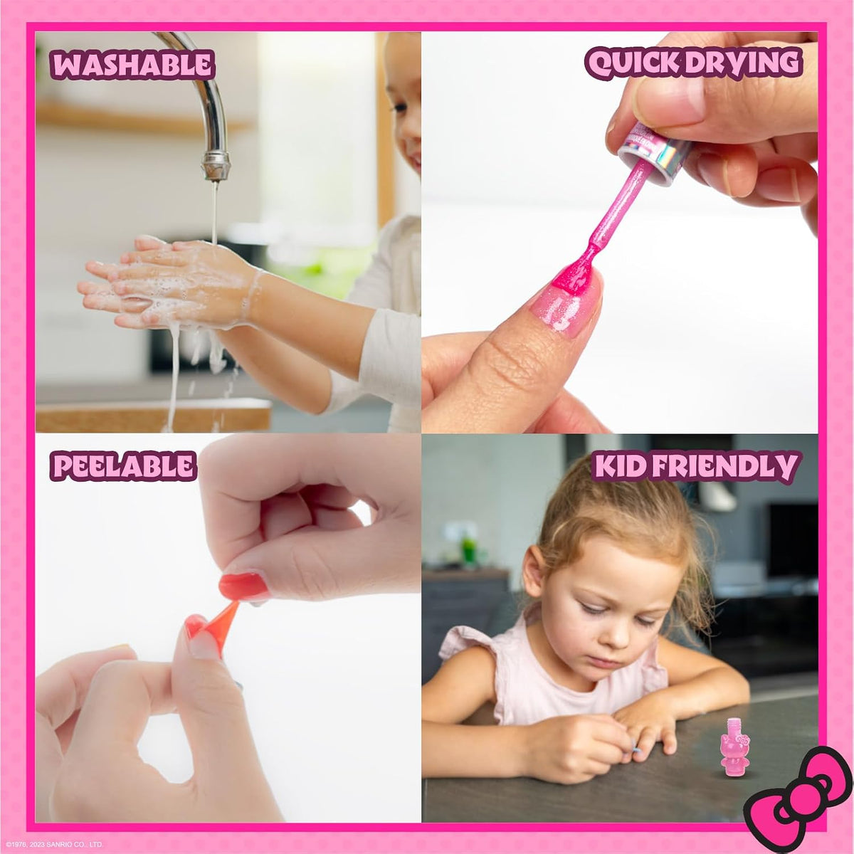 Hello Kitty - Juego de maquillaje con esmalte de uñas y brillo de l...