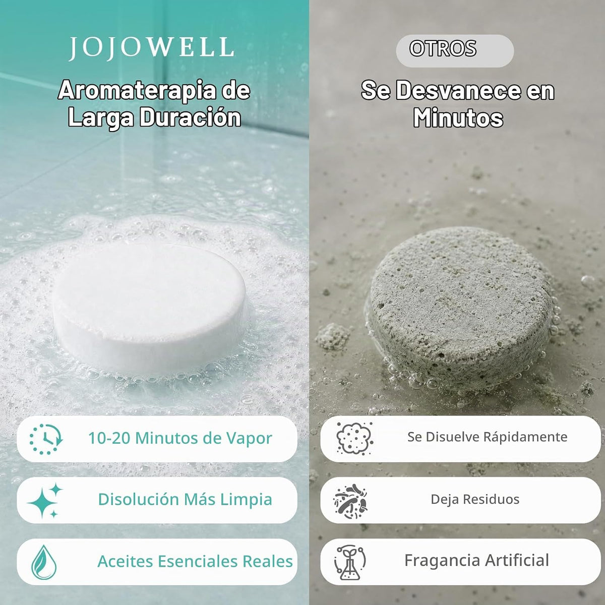 JoJowell - Vaporizadores de ducha para aromaterapia, paquete de 18...