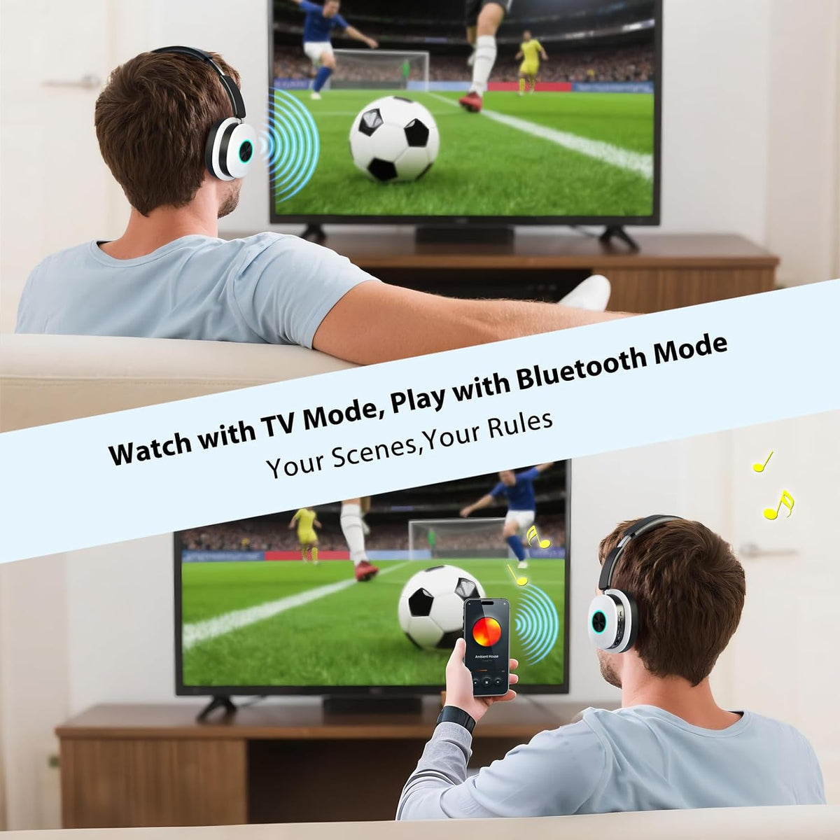 Earbay Auriculares inalámbricos para TV, auriculares Bluetooth con...